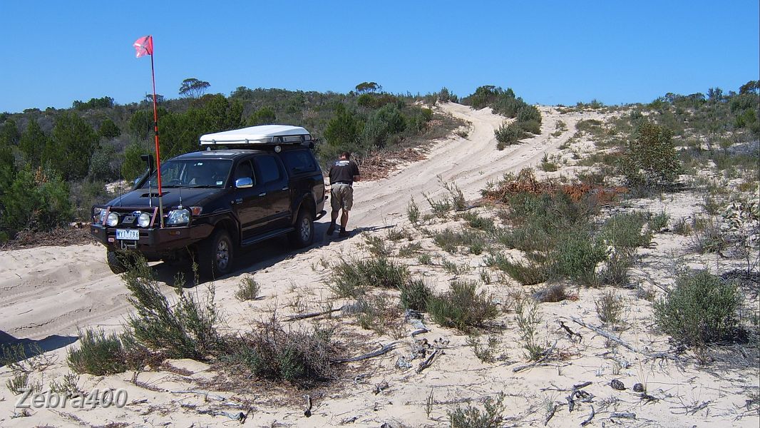 04-Eggs'n gets ready to mount a dune in Wyperfeld.JPG